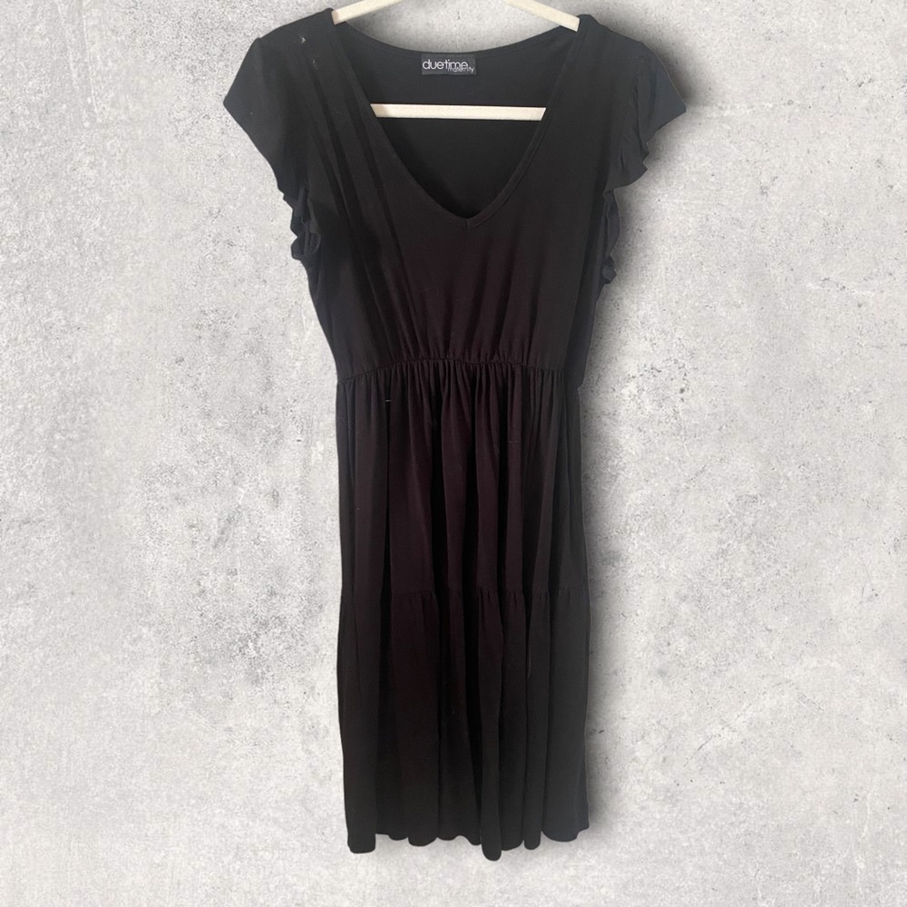 Black maternity dress